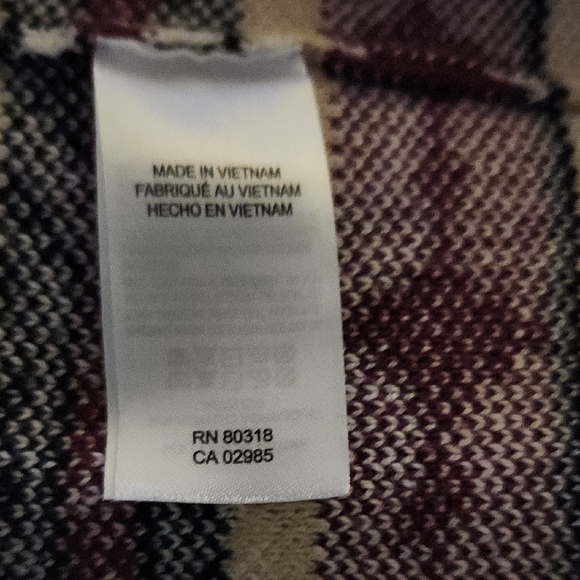 Lucky Brand Women's Aztec Open Cardigan Sweater Long Sleeve, Sz S - Picture 7 of 9